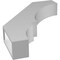 Ekena Millwork 3 1/2-in. W x 18-in. D x 24-in. H Balboa Architectural Grade PVC Knee Brace BRCP035X18X24BOA - alternate 2